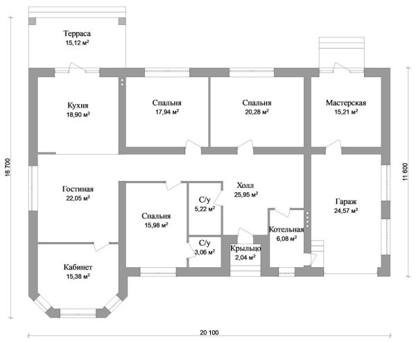 14. Проект дома D-125 Екстерьер Проект дома D-125 - фото 14