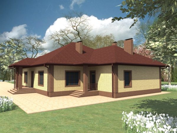 1. Проект дома D-128 Екстерьер Проект дома D-128 - фото 1
