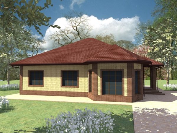 5. Проект дома D-128 Екстерьер Проект дома D-128 - фото 5