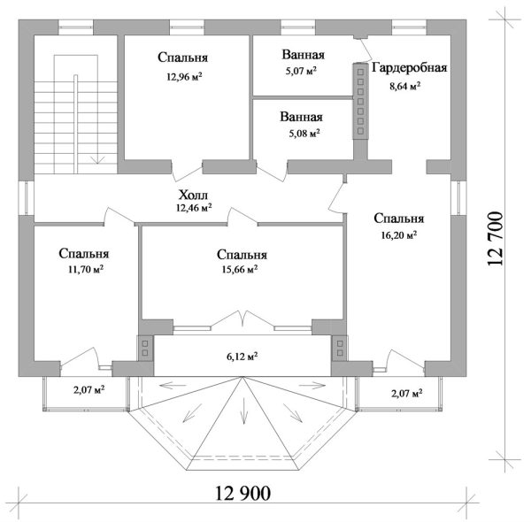 1. Проект дома D-132 Екстерьер Проект дома D-132 - фото 1