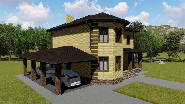 8. Проект дома D-133 Екстерьер Проект дома D-133 - фото 8