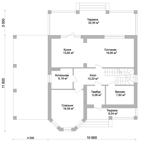 22. Проект дома D-133 Екстерьер Проект дома D-133 - фото 22