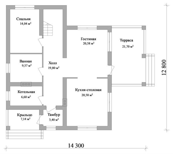 4. Проект дома D-136 Екстерьер Проект дома D-136 - фото 4