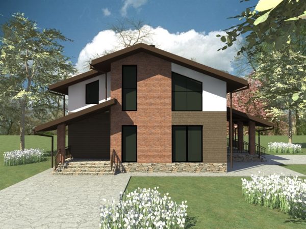 7. Проект дома D-136 Екстерьер Проект дома D-136 - фото 7