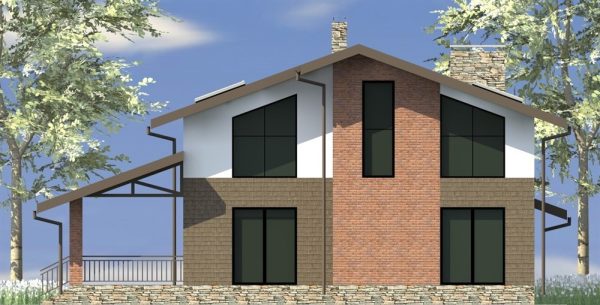 17. Проект дома D-136 Екстерьер Проект дома D-136 - фото 17