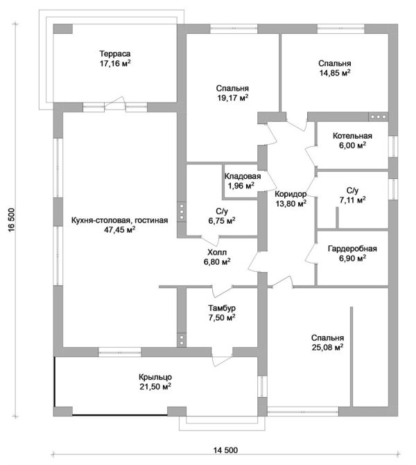 18. Проект дома D-140 Екстерьер Проект дома D-140 - фото 18