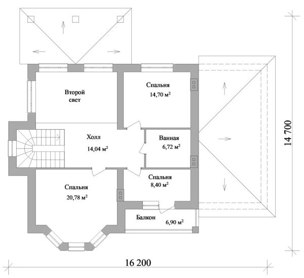 4. Проект дома D-141 Екстерьер Проект дома D-141 - фото 4