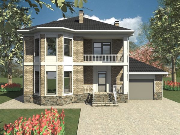 8. Проект дома D-141 Екстерьер Проект дома D-141 - фото 8