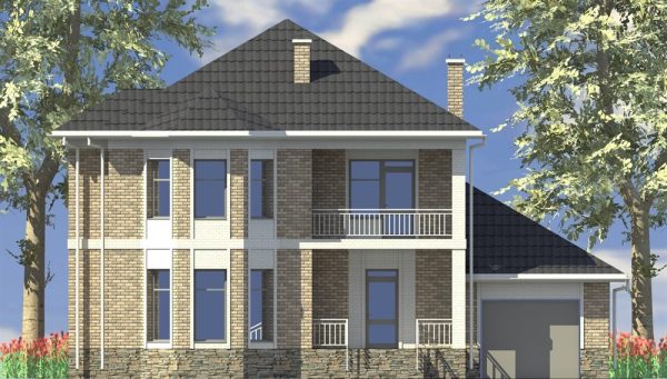 20. Проект дома D-141 Екстерьер Проект дома D-141 - фото 20