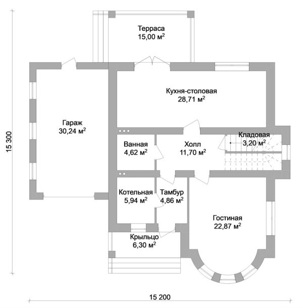 4. Проект дома D-142 Екстерьер Проект дома D-142 - фото 4