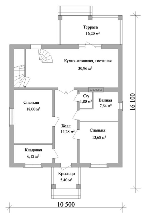 16. Проект дома D-143 Екстерьер Проект дома D-143 - фото 16