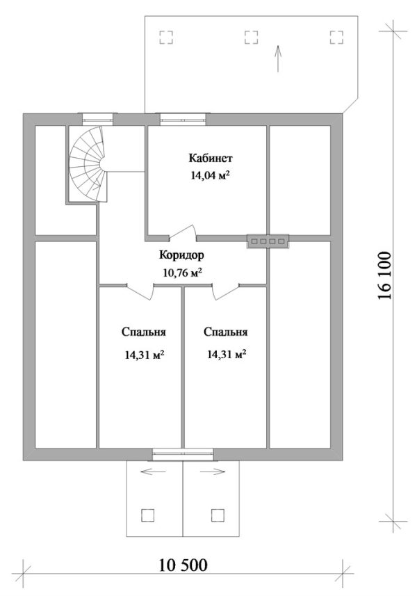 19. Проект дома D-143 Екстерьер Проект дома D-143 - фото 19