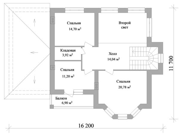 7. Проект дома D-144 Екстерьер Проект дома D-144 - фото 7