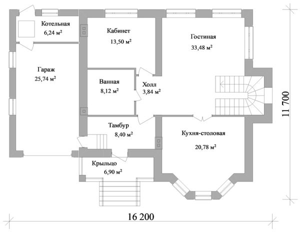 15. Проект дома D-144 Екстерьер Проект дома D-144 - фото 15