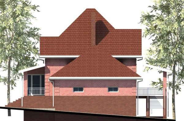 22. Проект дома E-004 Екстерьер Проект дома E-004 - фото 22