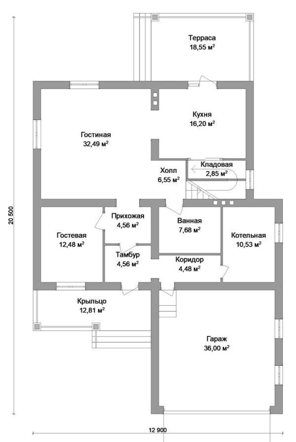 19. Проект дома E-005 Екстерьер Проект дома E-005 - фото 19