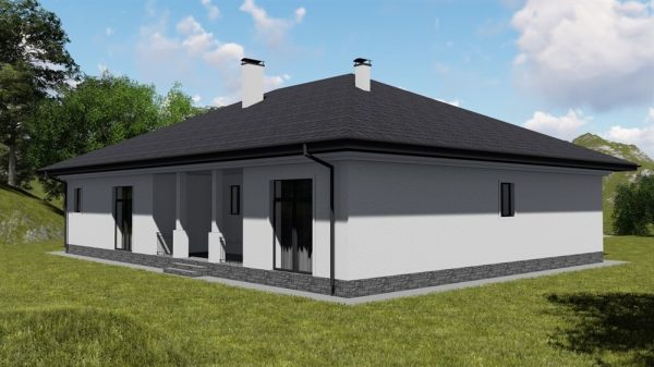 14. Проект дома E-006 Екстерьер Проект дома E-006 - фото 14