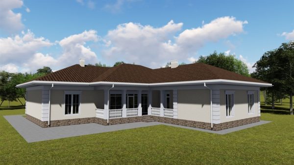 5. Проект дома E-008 Екстерьер Проект дома E-008 - фото 5