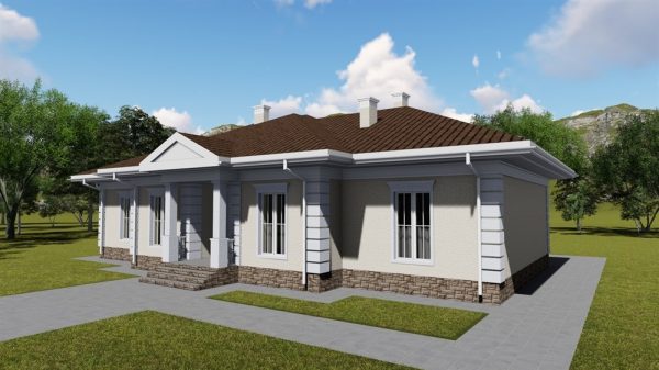 9. Проект дома E-008 Екстерьер Проект дома E-008 - фото 9