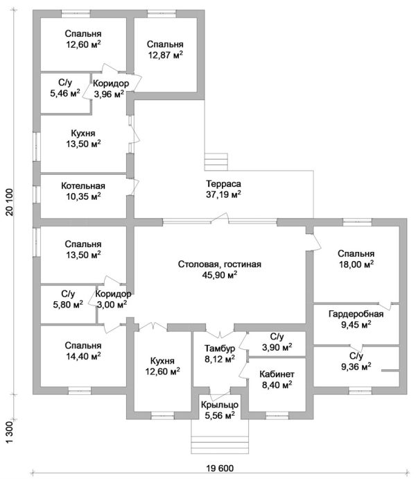 10. Проект дома E-008 Екстерьер Проект дома E-008 - фото 10
