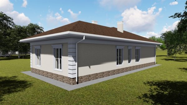 17. Проект дома E-008 Екстерьер Проект дома E-008 - фото 17