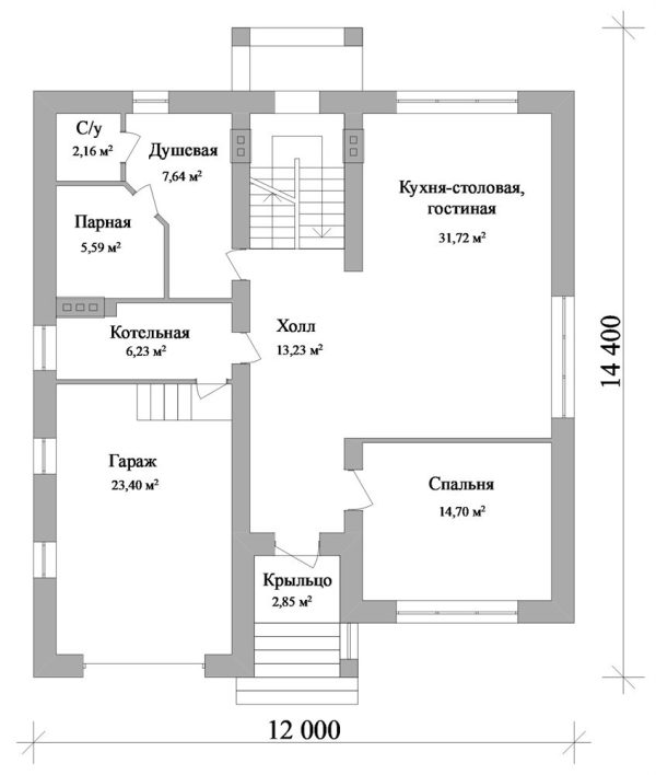 15. Проект дома E-016 Екстерьер Проект дома E-016 - фото 15