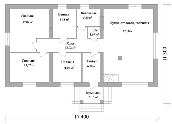 3. Проект дома E-020 Екстерьер Проект дома E-020 - фото 3