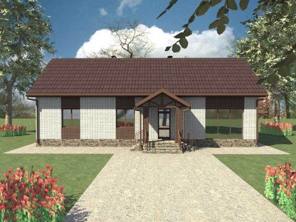 16. Проект дома E-020 Екстерьер Проект дома E-020 - фото 16