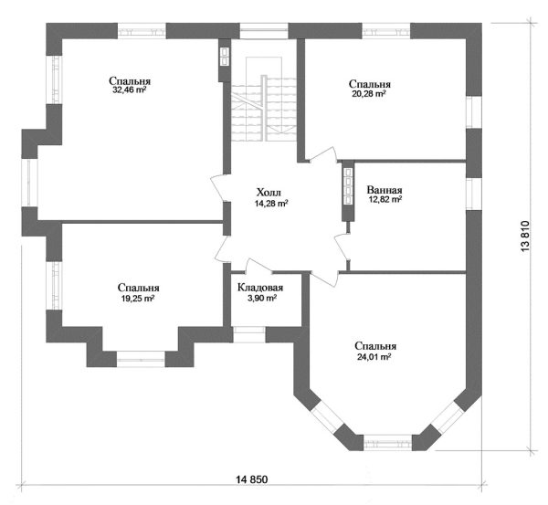 1. Проект дома E-021 Екстерьер Проект дома E-021 - фото 1