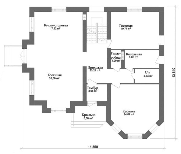 14. Проект дома E-021 Екстерьер Проект дома E-021 - фото 14