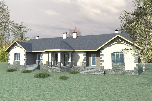 4. Проект дома E-034 Екстерьер Проект дома E-034 - фото 4