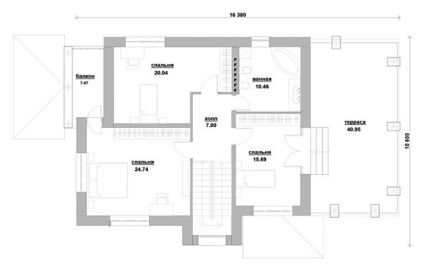 3. Проект дома E-038 Екстерьер Проект дома E-038 - фото 3