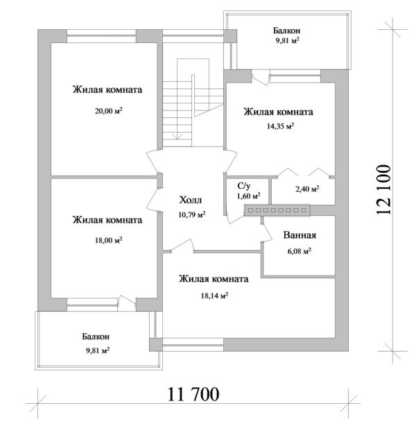 5. Проект дома E-044 Екстерьер Проект дома E-044 - фото 5