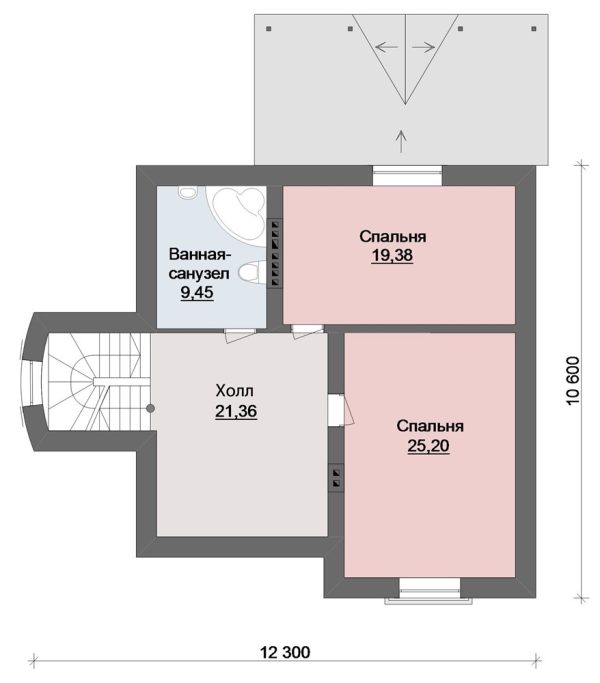 14. Проект дома E-051 Екстерьер Проект дома E-051 - фото 14