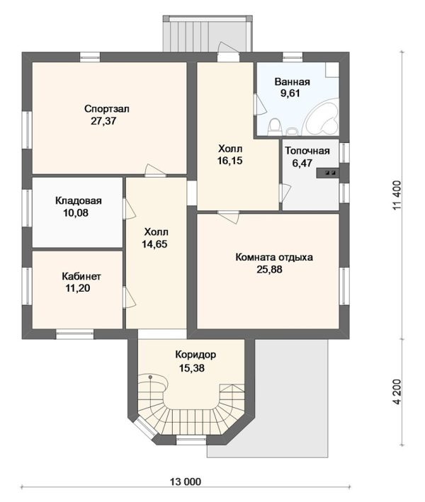 1. Проект дома E-053 Екстерьер Проект дома E-053 - фото 1