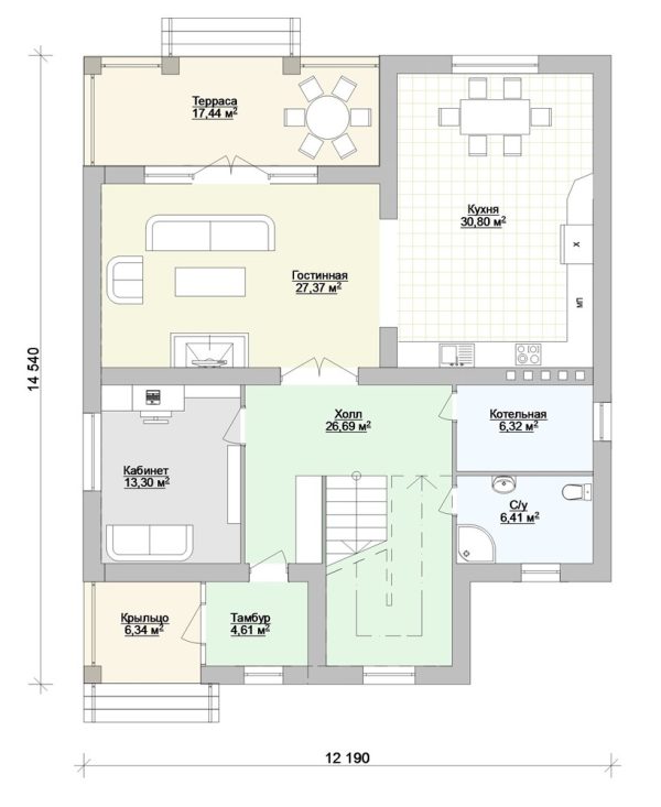 7. Проект дома E-055 Екстерьер Проект дома E-055 - фото 7