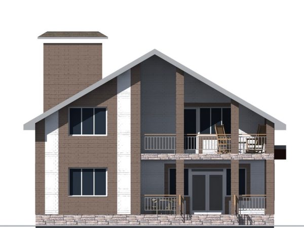 8. Проект дома E-055 Екстерьер Проект дома E-055 - фото 8