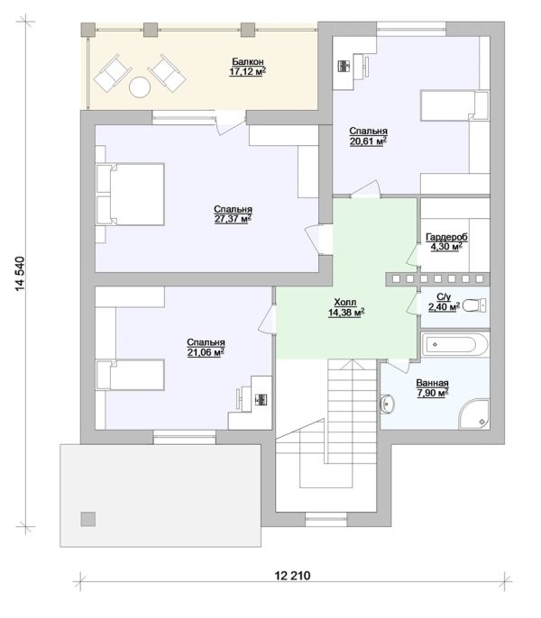 19. Проект дома E-055 Екстерьер Проект дома E-055 - фото 19
