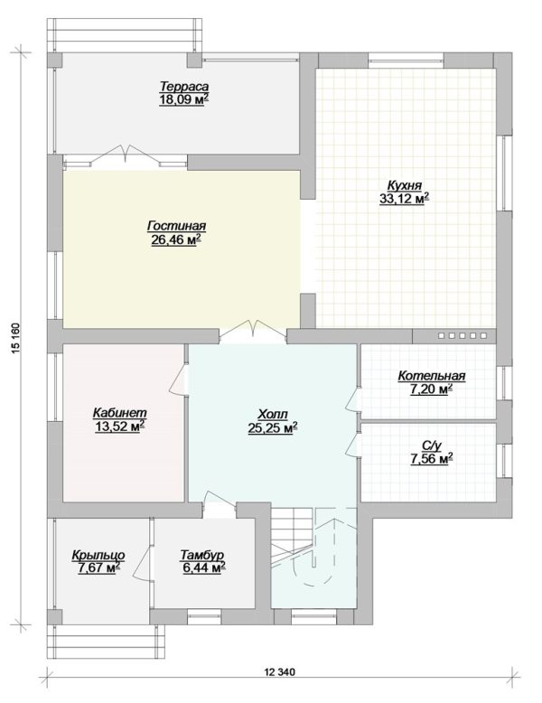 19. Проект дома E-056 Екстерьер Проект дома E-056 - фото 19