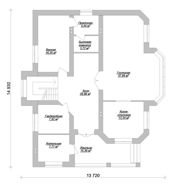 17. Проект дома E-059 Екстерьер Проект дома E-059 - фото 17