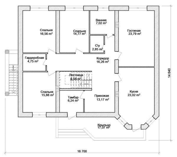 21. Проект дома E-062 Екстерьер Проект дома E-062 - фото 21