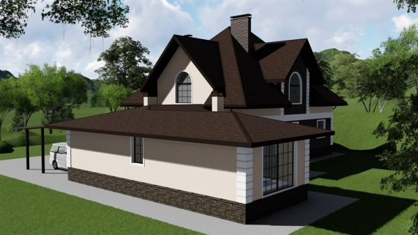 10. Проект дома F-008 Екстерьер Проект дома F-008 - фото 10