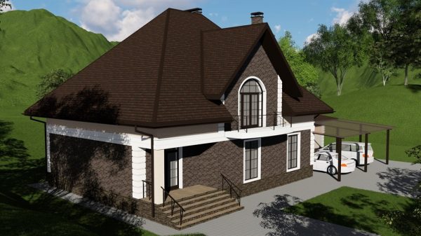 15. Проект дома F-008 Екстерьер Проект дома F-008 - фото 15