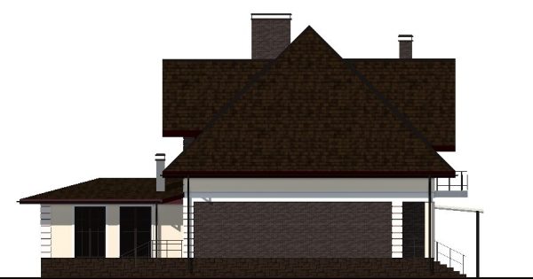 20. Проект дома F-008 Екстерьер Проект дома F-008 - фото 20