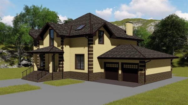 3. Проект дома F-009 Екстерьер Проект дома F-009 - фото 3