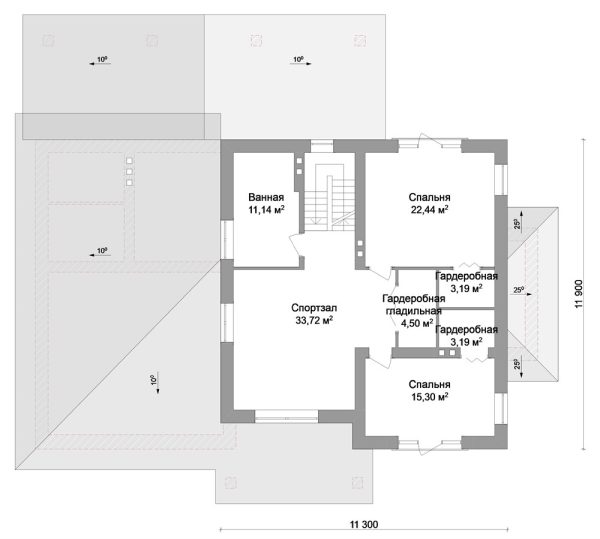 4. Проект дома F-010 Екстерьер Проект дома F-010 - фото 4
