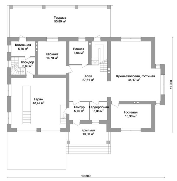 6. Проект дома F-010 Екстерьер Проект дома F-010 - фото 6