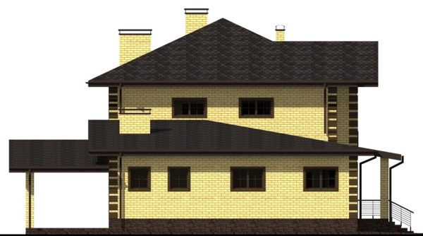 14. Проект дома F-010 Екстерьер Проект дома F-010 - фото 14