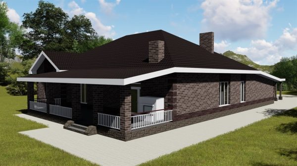 5. Проект дома F-012 Екстерьер Проект дома F-012 - фото 5