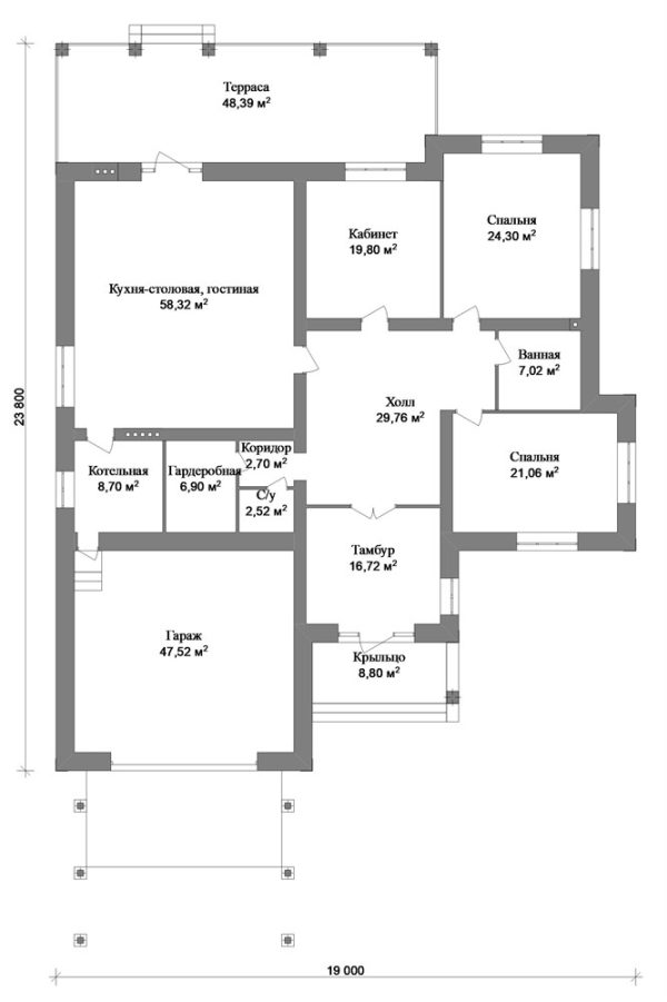 16. Проект дома F-012 Екстерьер Проект дома F-012 - фото 16